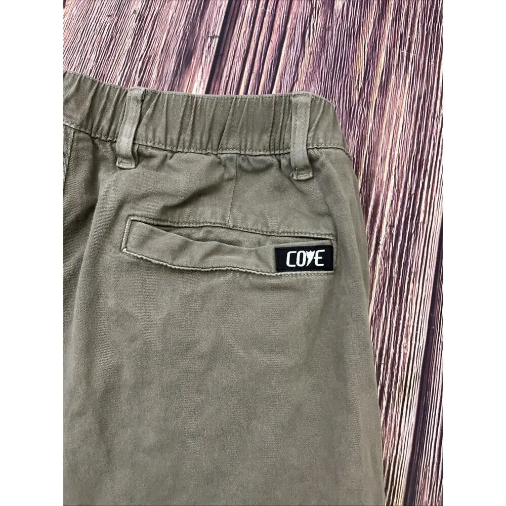 Cove Chino Green Elastic Waist Tapered Leg Pants Mens 30x32 (Actual 30x31)